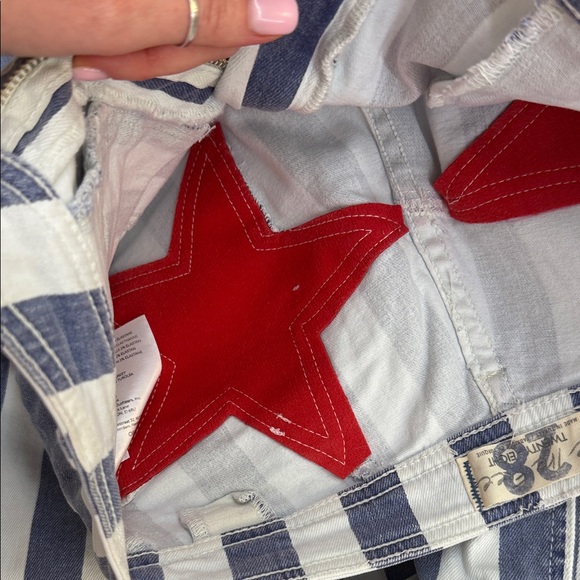 Free People Red Star Striped Jeans - Picture 6 of 6